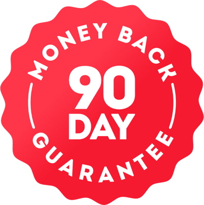 90-day guarantee badge