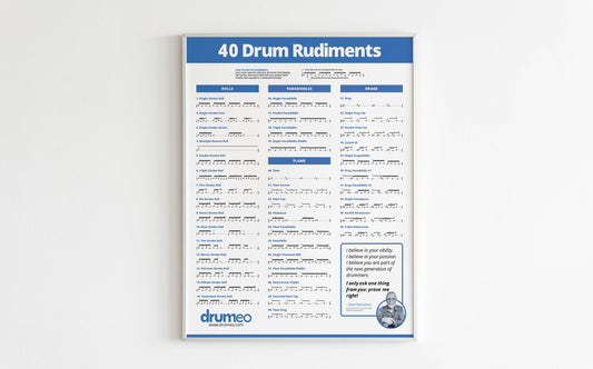 Drumeo Rudiments Poster